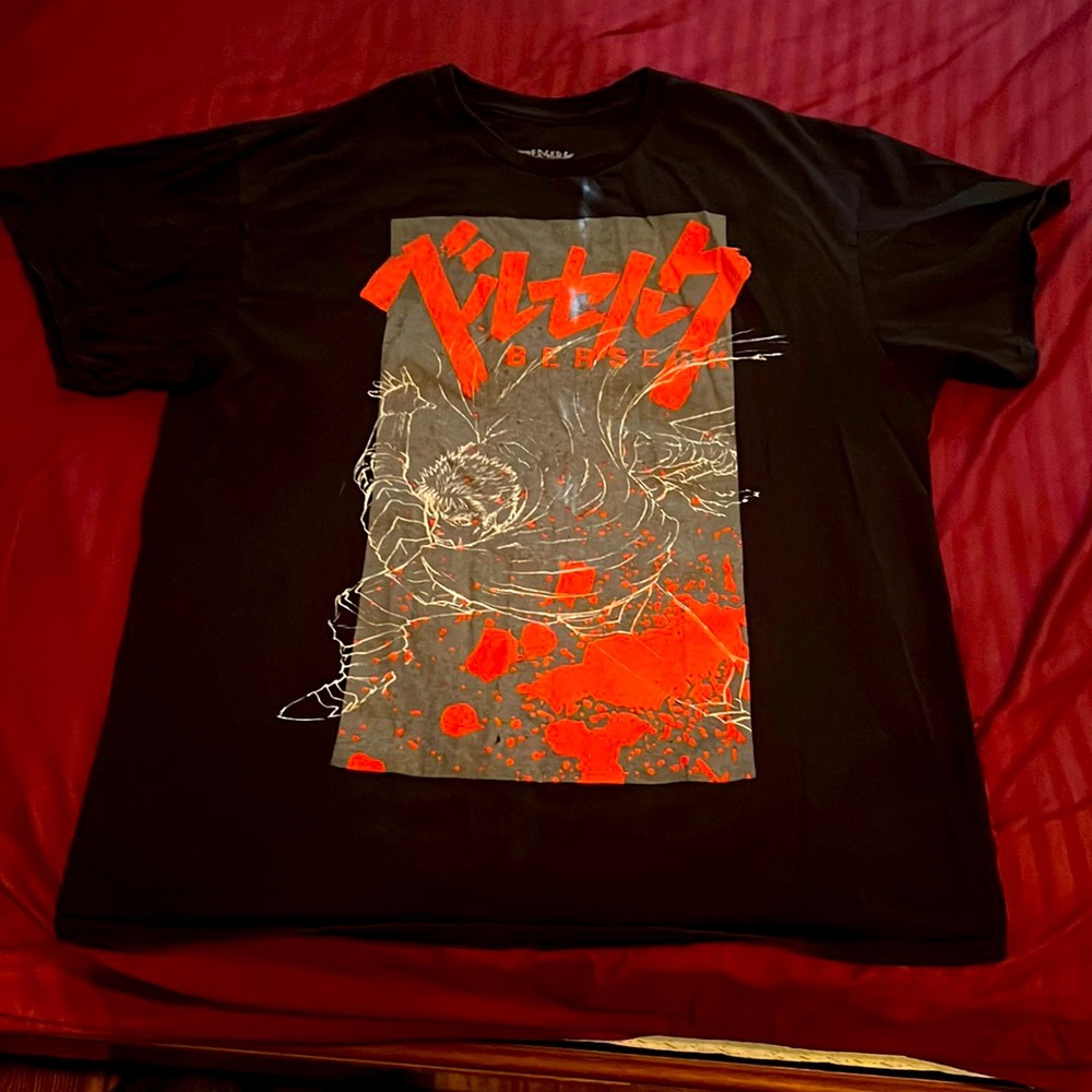 This is a black berserk t shirt